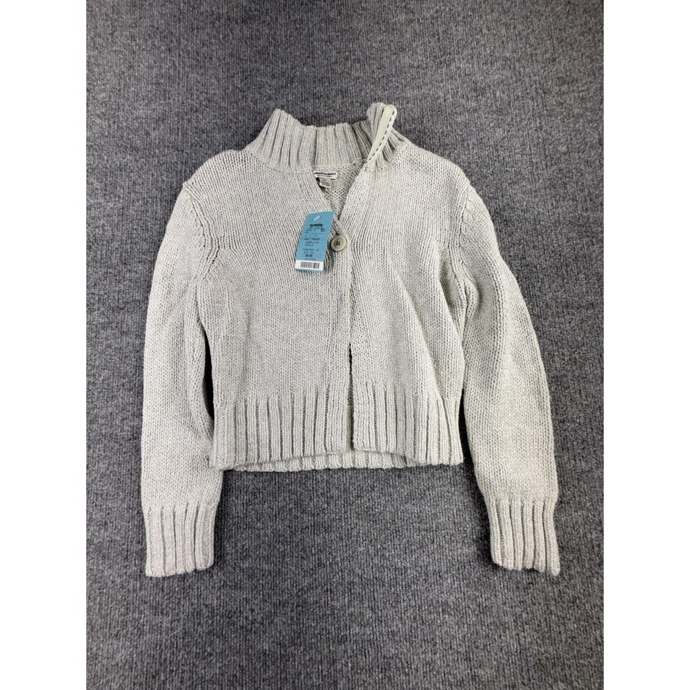 VTG American Eagle‎ Outfitters Cardigan Sweater Womens Small Gray Chunky Knit